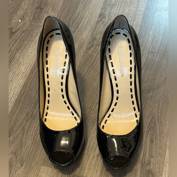 Enzo Angiolini Black Patent Leather Heels - Picture 1 of 8